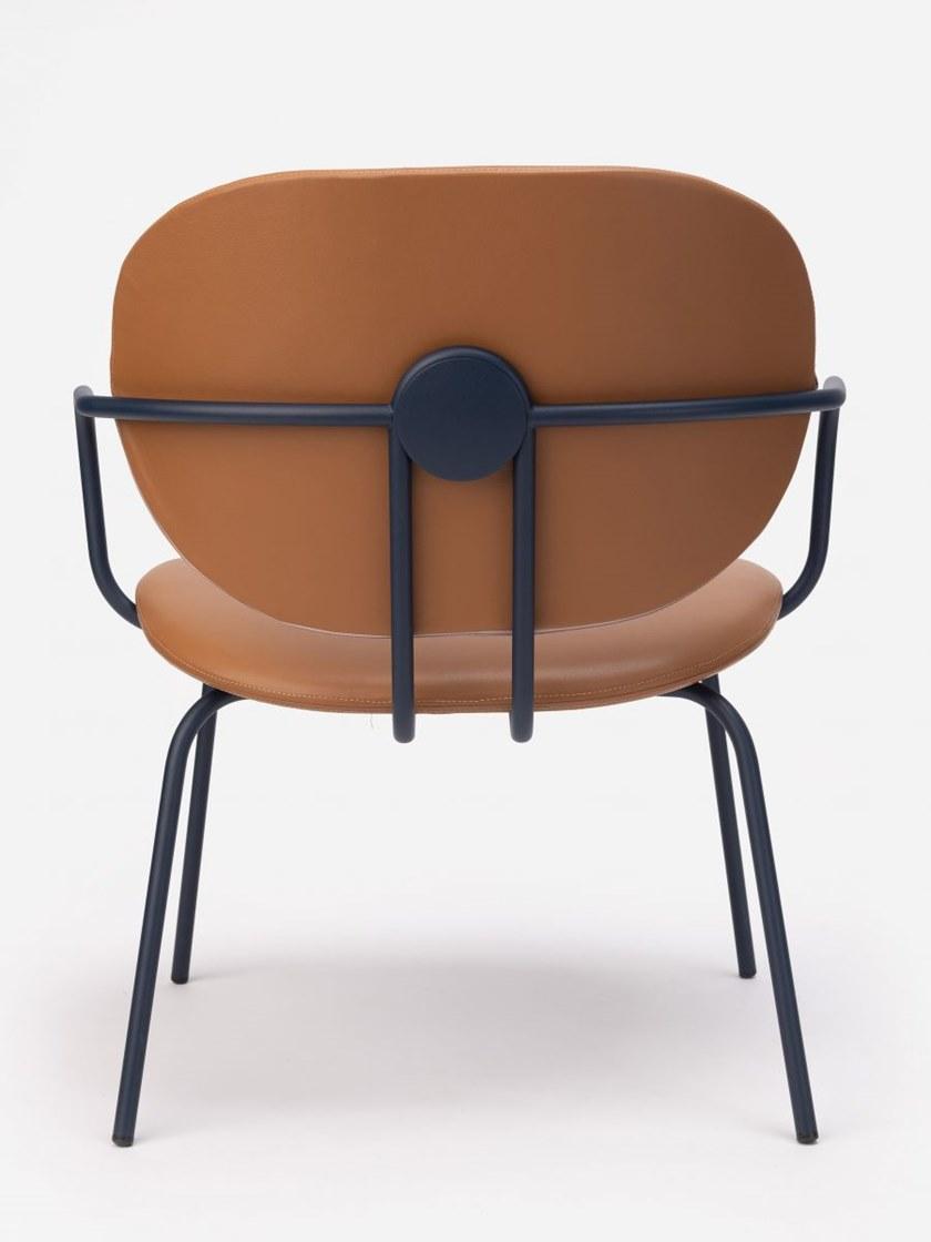 ONDARRETA Стул стальной с подлокотниками с кожаной подушкой Hari sun-id-1358913 - Вид №5