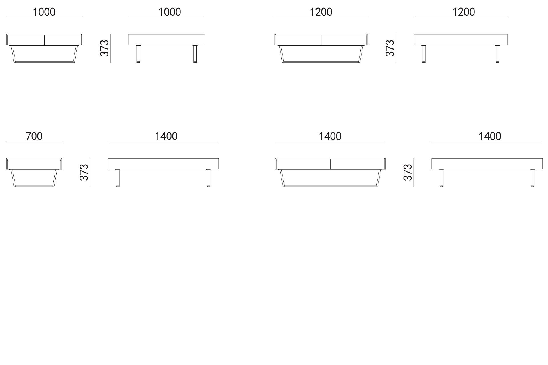 Прямоугольный журнальный столик с отсеком для хранения HC28 maison PLAN ARCH-00063086 - Вид №2