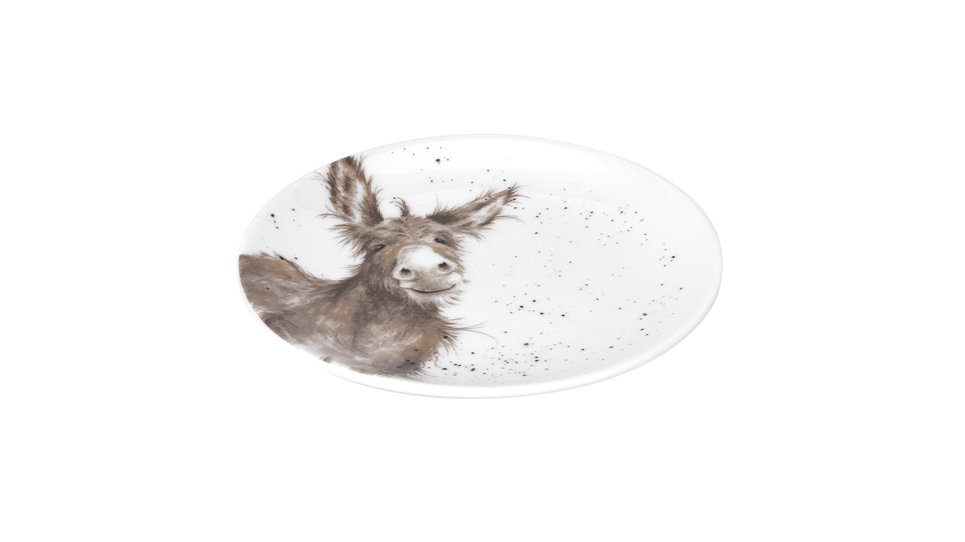 10637561 Royal Worcester Тарелка десертная Royal Worcester "Забавная фауна","Ослик" 16,5см Фарфор костяной  - Вид №1