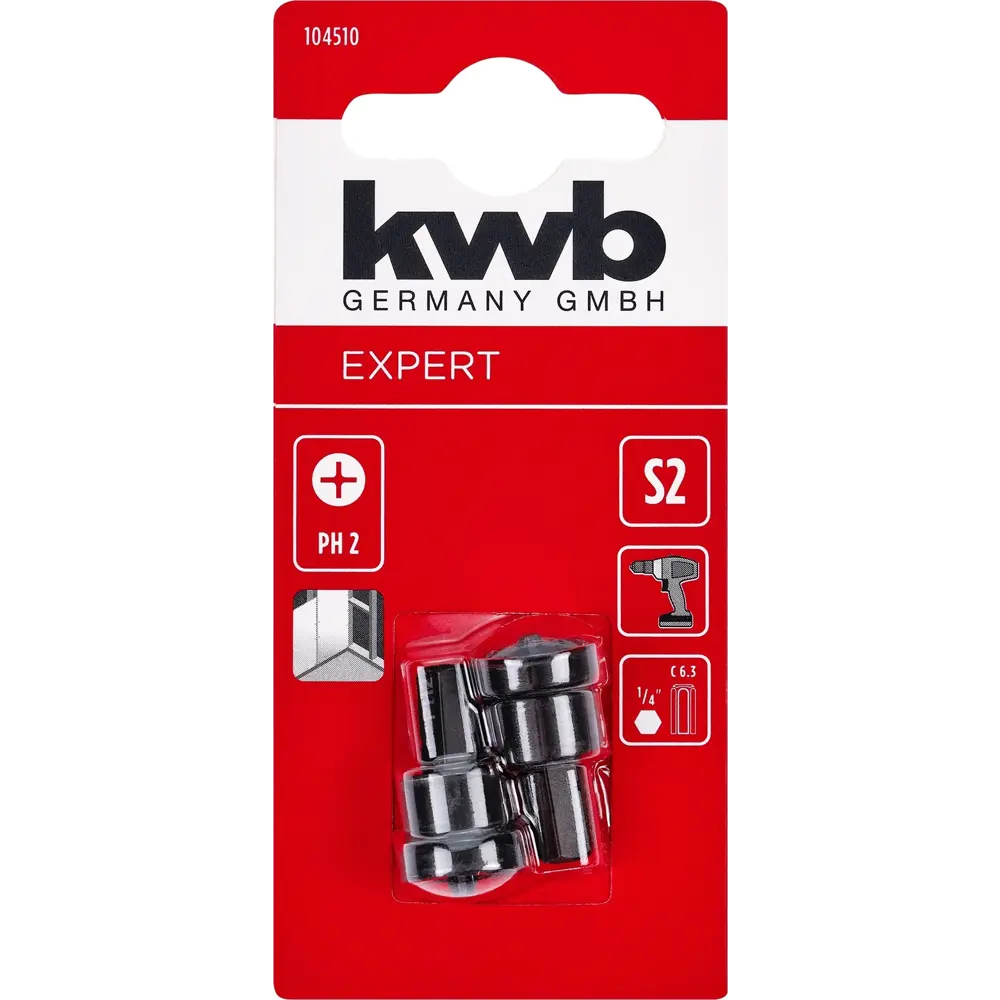 Бита с ограничителем KWB 104510 PH2x25 мм, 2 шт. 89034387 STLM-2147167 Santreyd  - Вид №1