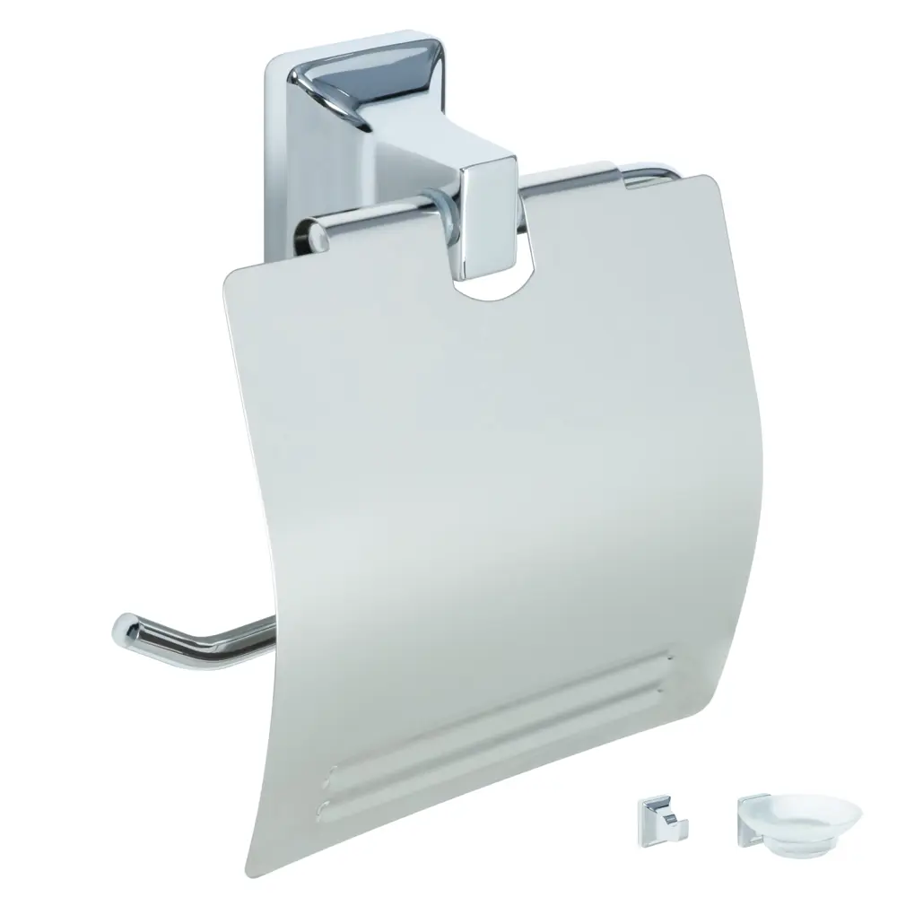 Набор для ванной комнаты Grampus Space цвет хром STLM-2170903 - Вид №3