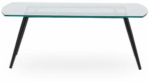 ROSSIN Низкий прямоугольный журнальный столик из стекла Dimon