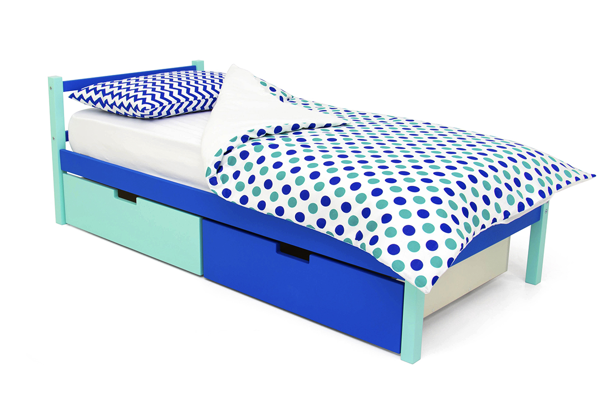 Детская кровать Svogen classic мятно-синяя БЕЛЬМАРКО  326808 Синий;голубой Santreyd  - Вид №2