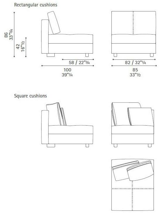Poltrona Frau Модульный диван La collezione - divani e poltrone sun-id-1459157 - Вид №32