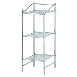 Стеллаж трехъярусный Swensa, 32.5х81 см, цвет хром