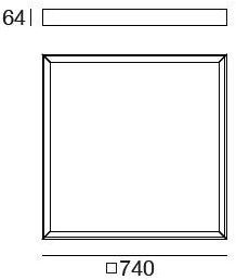 Linea Light Group Бра / потолочный светильник из алюминия и стекла  9024  - Вид №2