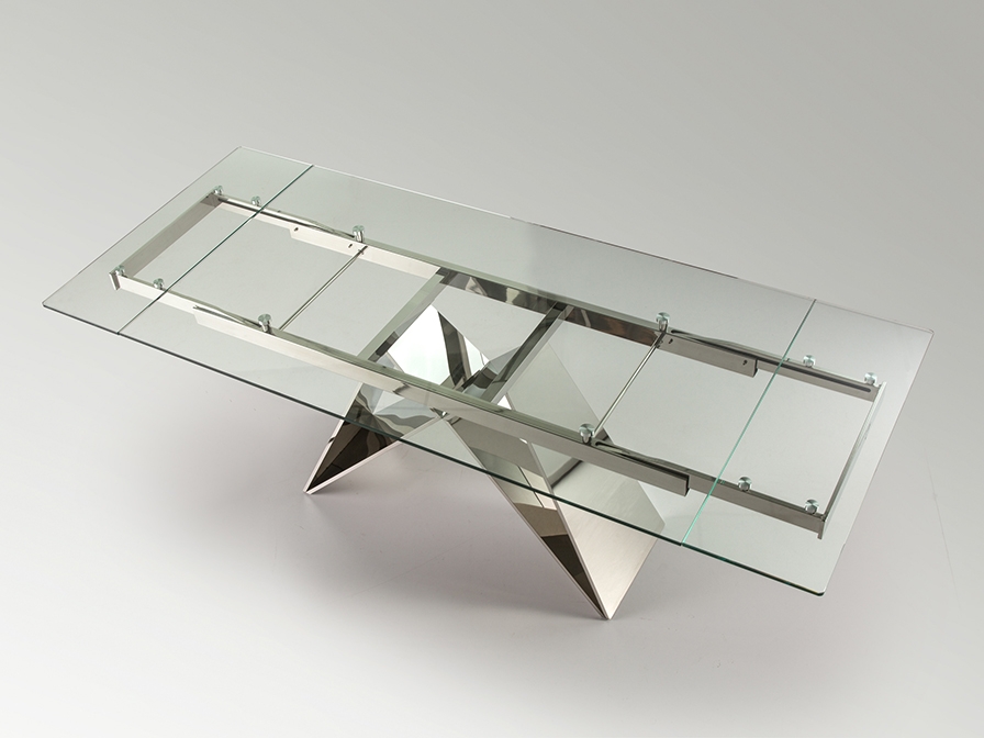 109171 Раздвижной обеденный стол 160/220 см сталь Schuller Mika - Вид №3