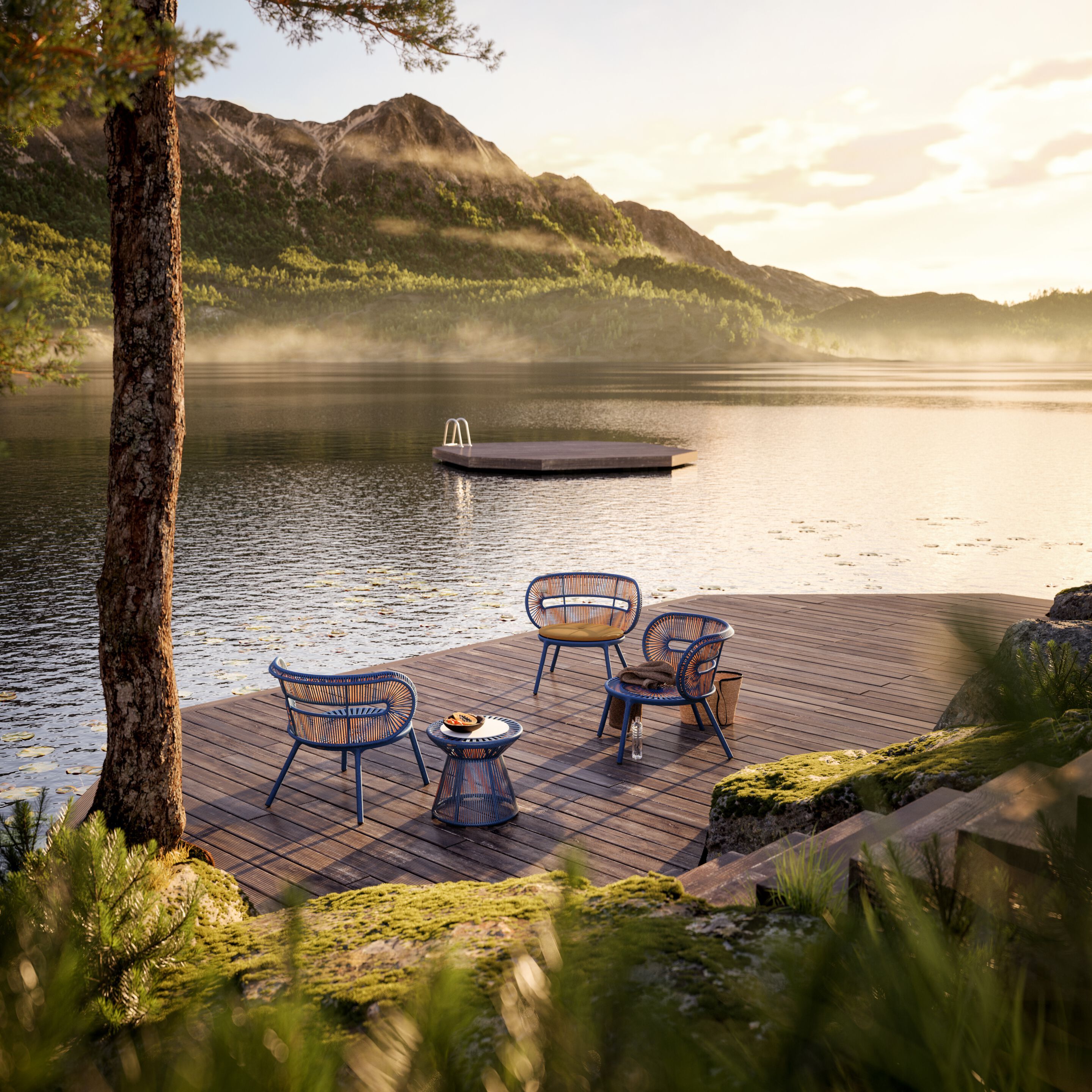 Синтетическое волокно сад стул DEDON CIRQL NU ARCH-00078389 - Вид №1