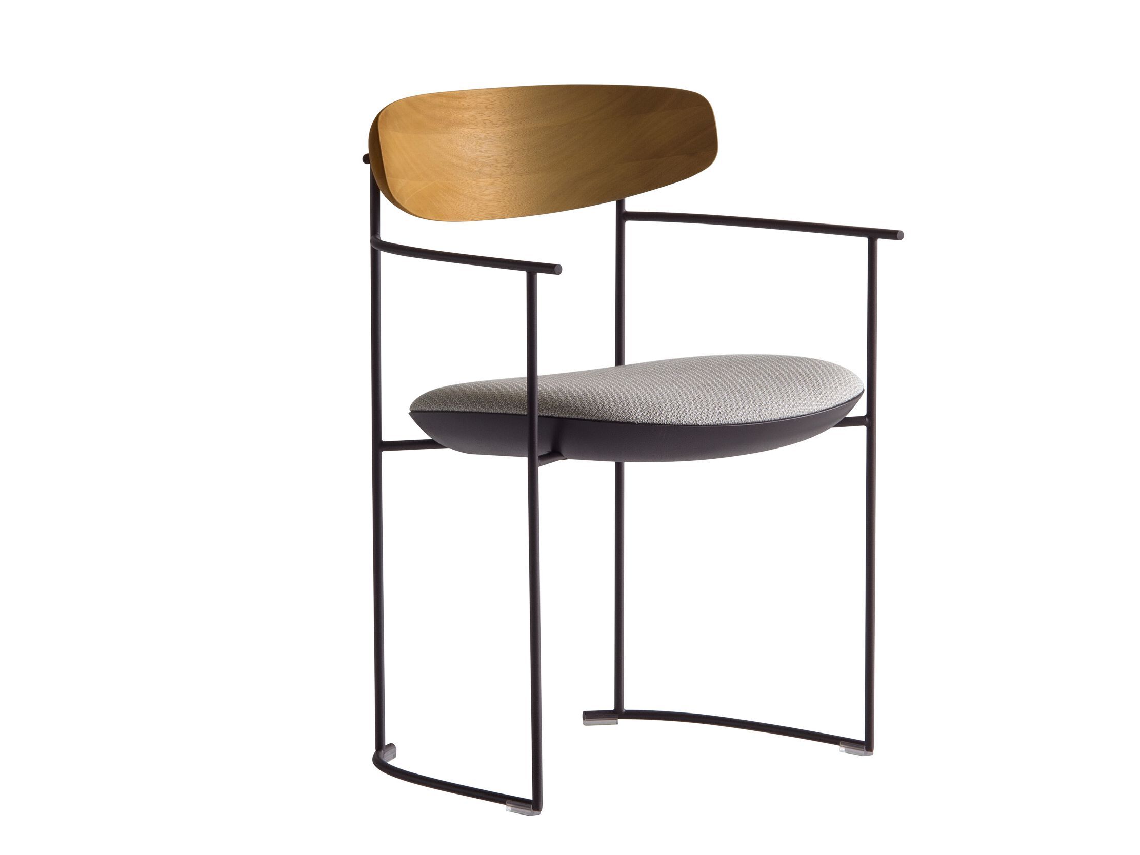 Металлический садовый стул с подлокотниками Potocco Keel Light ARCH-00100984