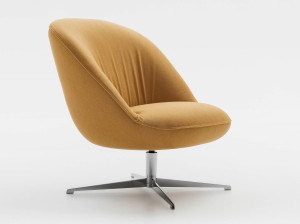 Тканевое вращающееся кресло