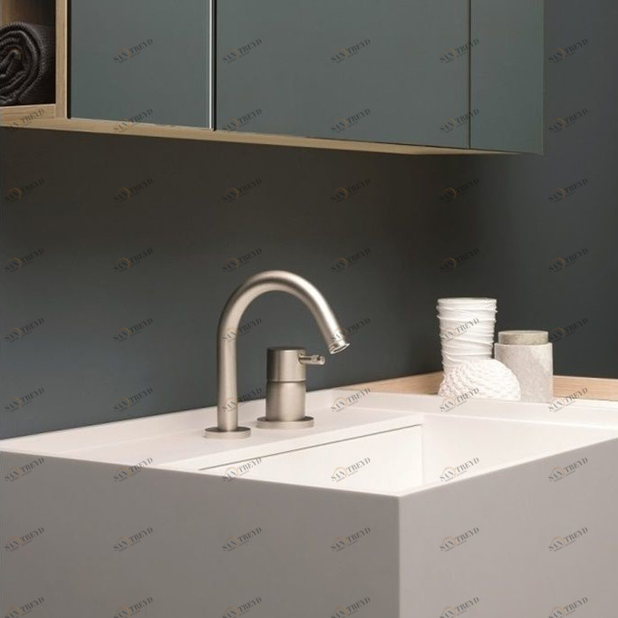 Toscoquattro Смеситель для раковины однорычажный  Rubinetteria нерж.сталь 08RD01IS