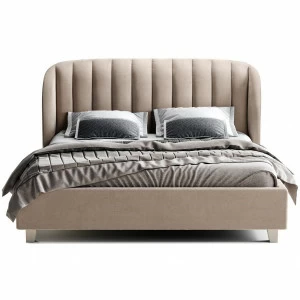 Кровать большая 200х200 TULIP бежево-розовая THE IDEA ДИЗАЙНЕРСКИЕ 210657 Бежевый