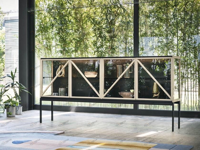 Miniforms Буфет стеклянный с распашными дверцами со встроенной подсветкой Kramer sun-id-1372266