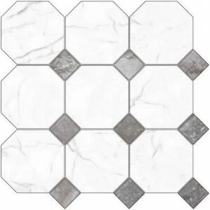 Декор гидрорезка Black & White K-60/LR/d02 WHITE D02-CUT LR 60x60