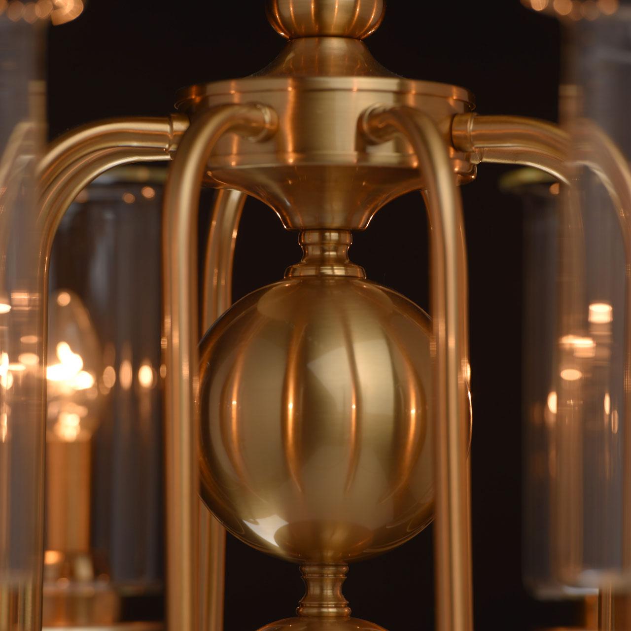 Подвесная люстра MW-Light Аманда 8 481012708 MW-LIGHT ДИЗАЙНЕРСКИЕ, АМАНДА 186705 Латунь  - Вид №1