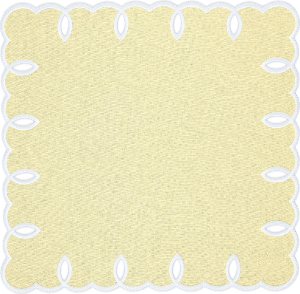 10677601 Truffle Bee Набор плейсматов-салфеток Truffle Bee Etretat 43см, 2шт, желто-белый, лен Ткань 