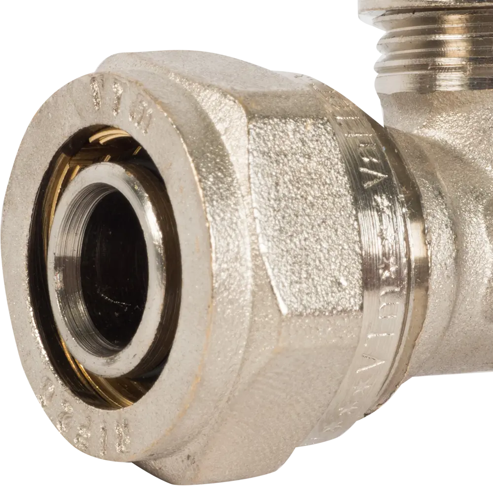 Тройник обжимной Valtec 20×16×20 мм для металлопластиковых труб 10517425 STLM-0000561 - Вид №1