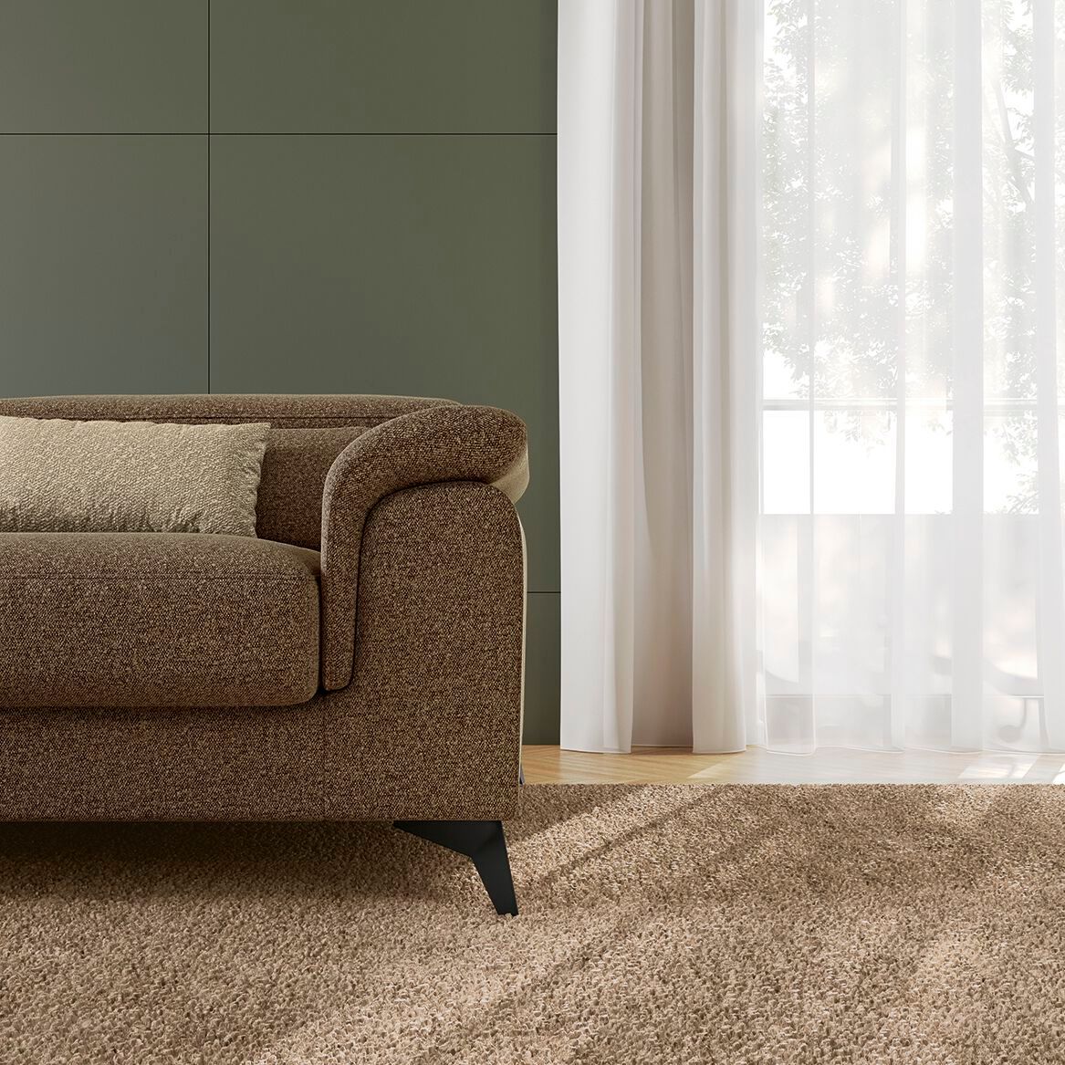 Модульный тканевый диван с подголовником Febal Casa Must ARCH-00014859 - Вид №6