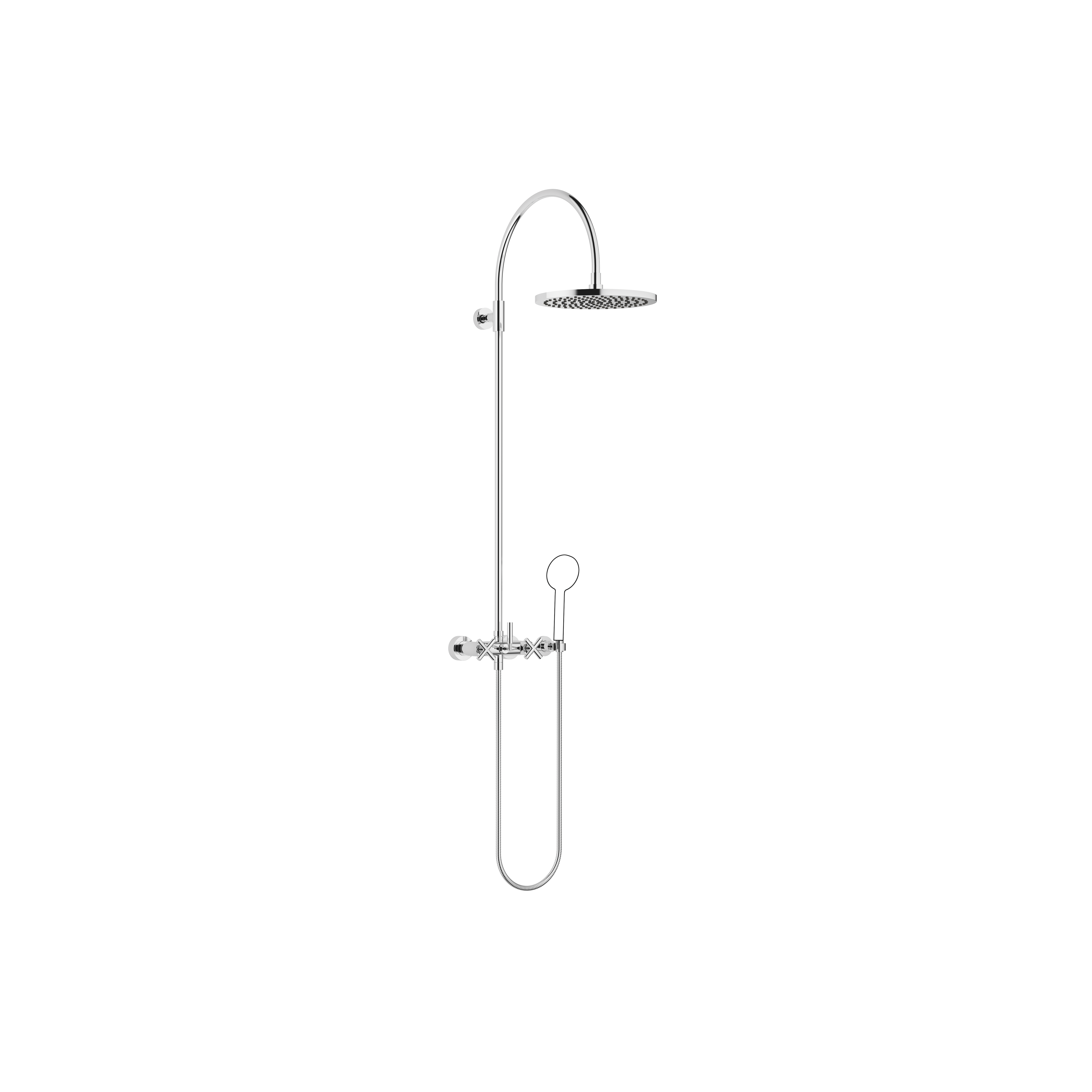 TARA Showerpipe со смесителем для душа без ручного душа 300 мм - Хром DornBracht 26622892-00