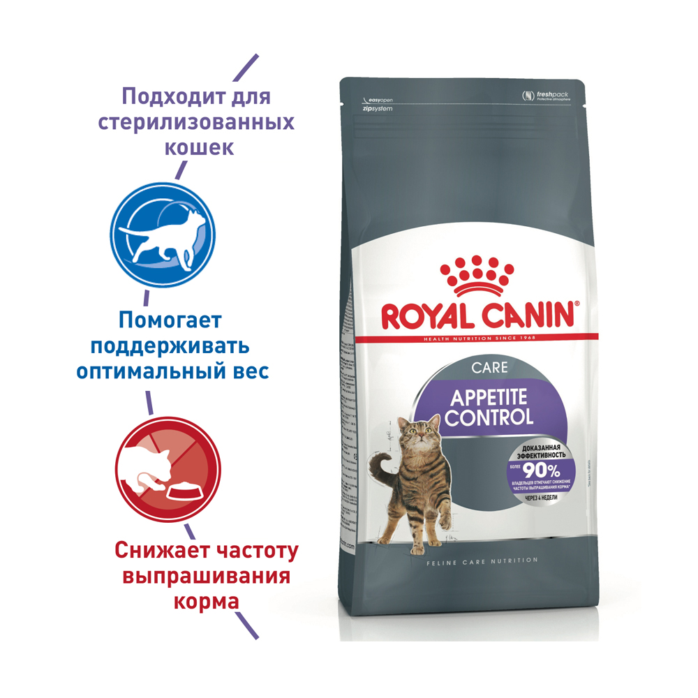 ПР0057596 Корм для кошек Sterilized Appetite Control Care сух. 2кг ROYAL CANIN  - Вид №1
