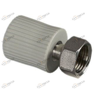 Муфта с металлической вставкой и накидной гайкой ВР 20х1" полипропилен FV-PLAST 223022