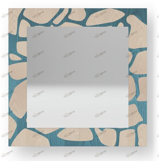 LIGNIS® Квадратное настенное зеркало в раме Dolcevita nature 12.060