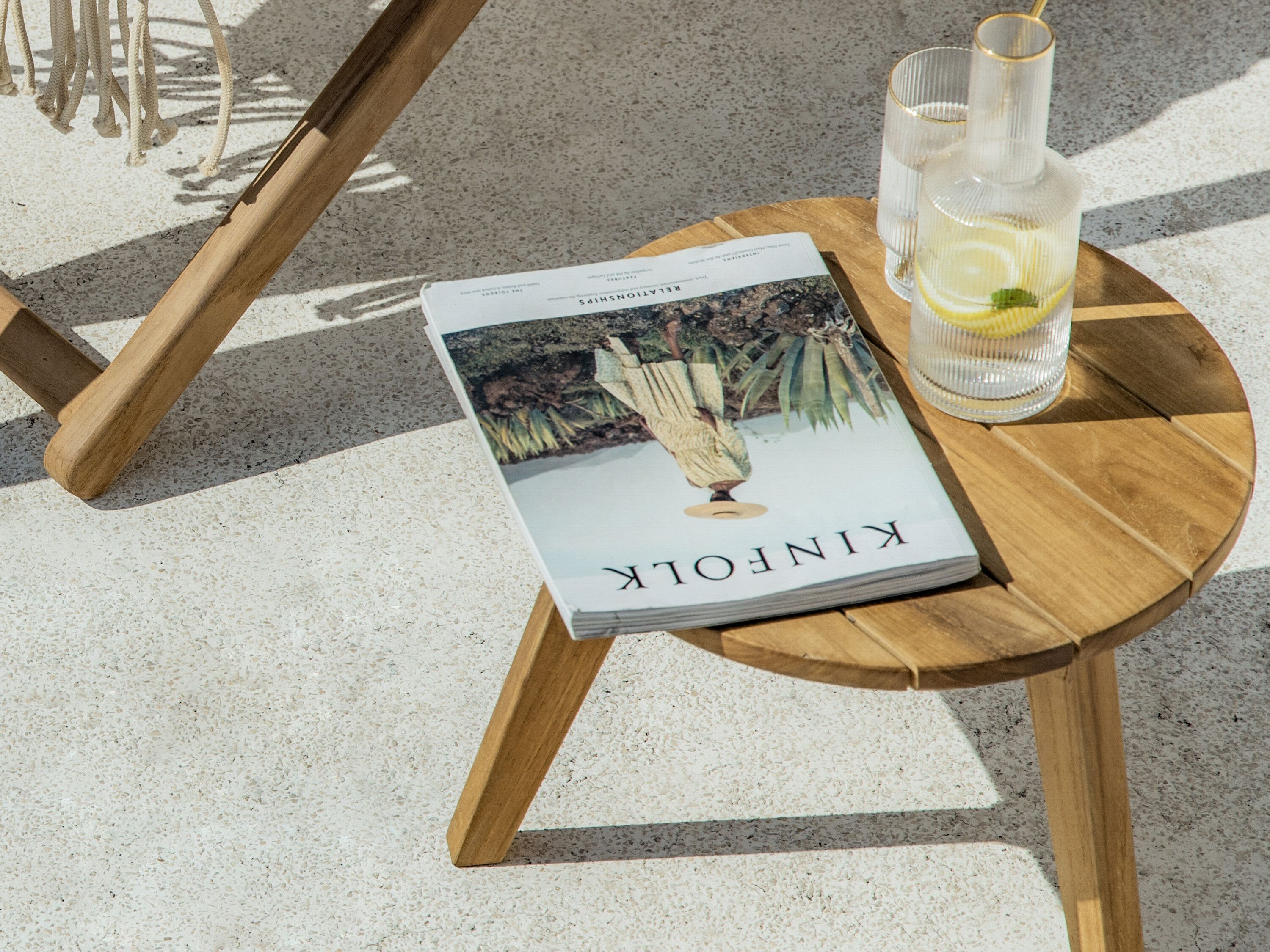 Круглый низкий стол из тикового дерева cbdesign Cosito ARCH-00125050 - Вид №10