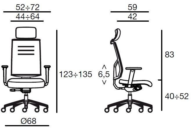 Sesta Эргономичное офисное кресло Sax air Sa-w04 - Вид №2