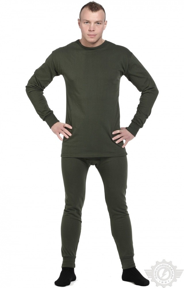 63137 Нательное белье оливковое  Толстовки, рубашки, футболки, тенниски размер 48-50 Спецодежда  - Вид №5