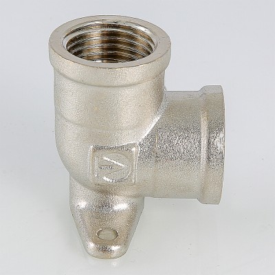 VTr.751.N.0004 Фитинг резьбовой – угольник с креплением (водорозетка) Valtec 1/2"  - Вид №18