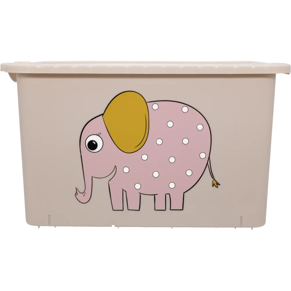 Контейнер Honey Animals Слон 39.5x24.1x23.1 см 15 л полипропилен цвет пудра 83306944 STLM-2173240 Santreyd - Вид №2