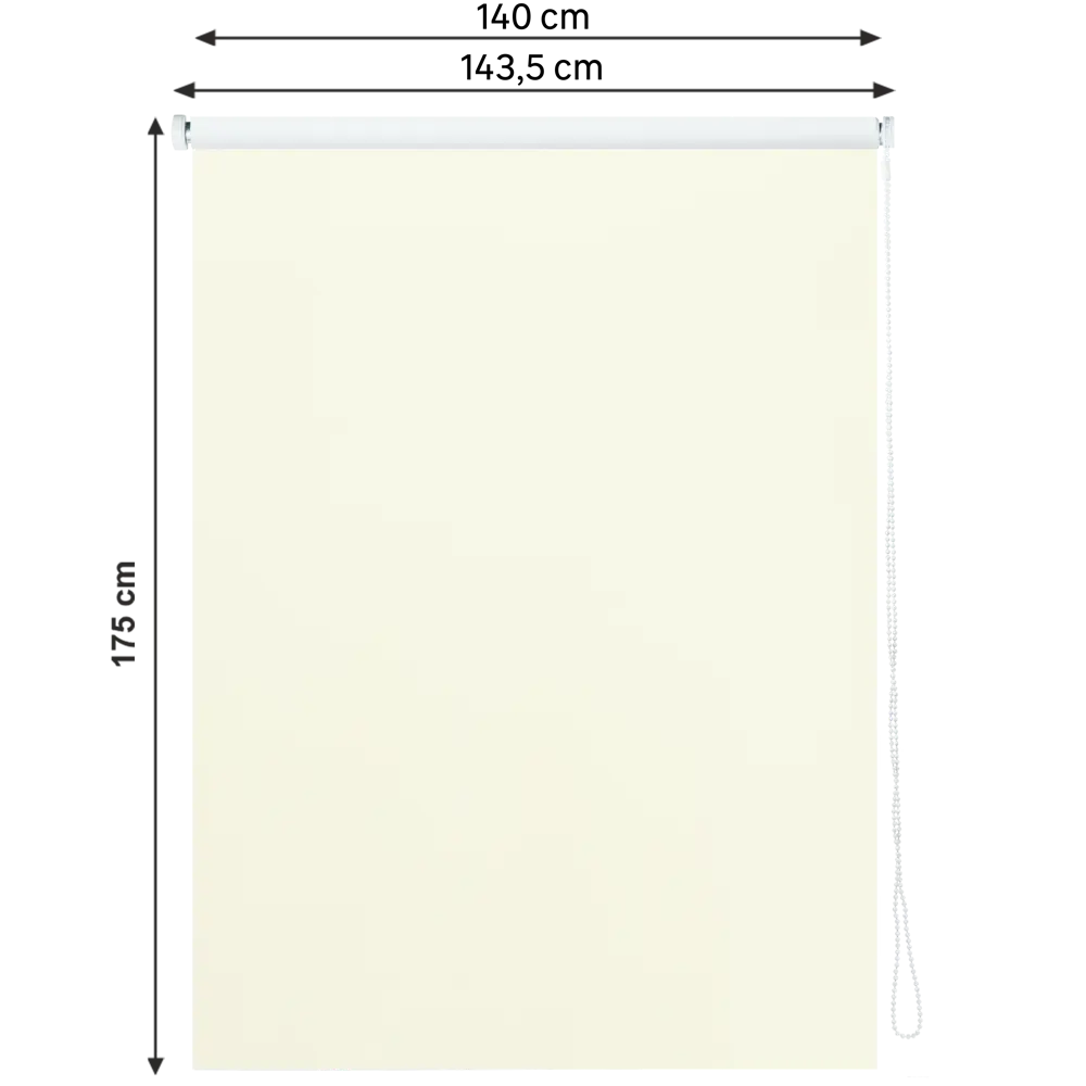Штора рулонная блэкаут Inspire Santos 140x175 см экрю Cream 5 82692247 STLM-2134549 - Вид №6