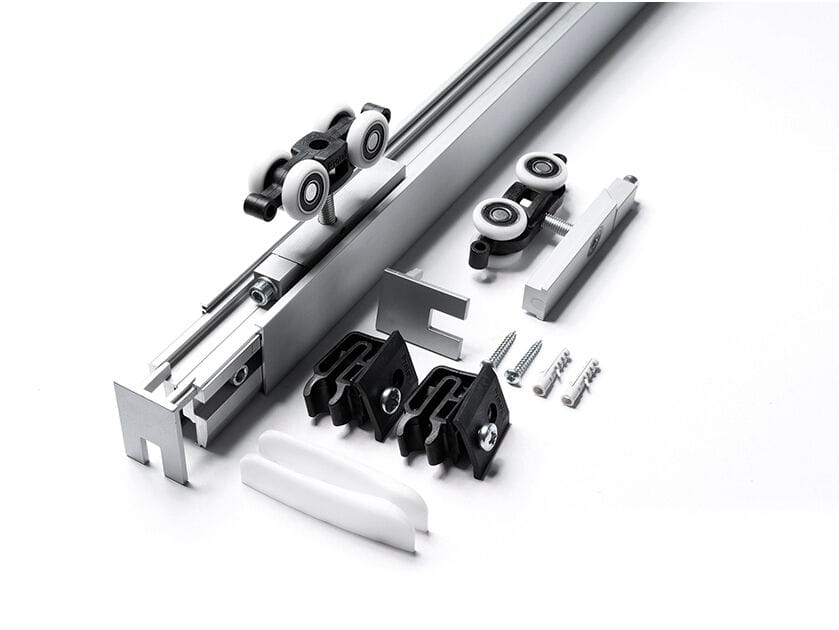 Комплект раздвижных дверей PROTEK® KIT MONOPINZA VETRO ARCH-00003124 - Вид №1