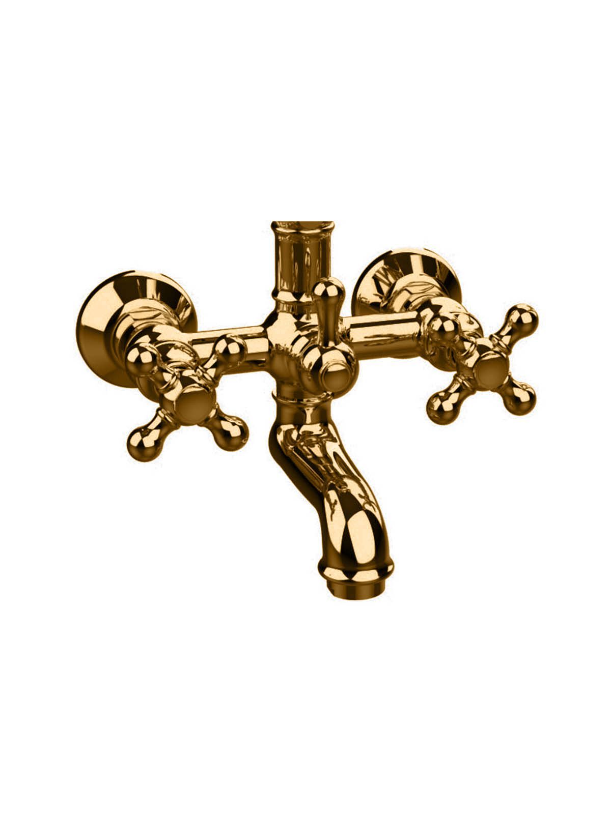 Наружный настенный смеситель для ванны с 2 отверстиями Rubinetterie Frattini Dedra ARCH-00070838 - Вид №3