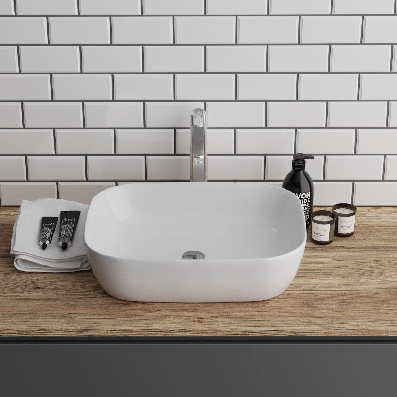 GR-3020 Накладная раковина на столешницу  прямоугольная Grossman 