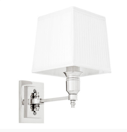 Бра Lexington Single от Eichholtz белый/хром 108634 EICHHOLTZ ПОД СТАРИНУ 059740 Белый;хром  - Вид №1