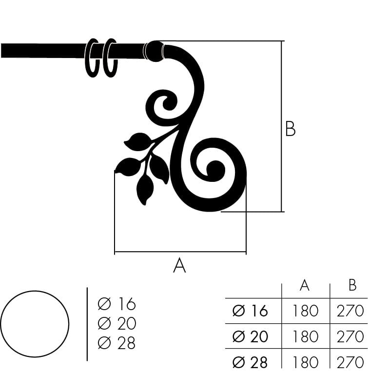 Железный карниз Frandoli барокко ARCH-00122547 - Вид №2