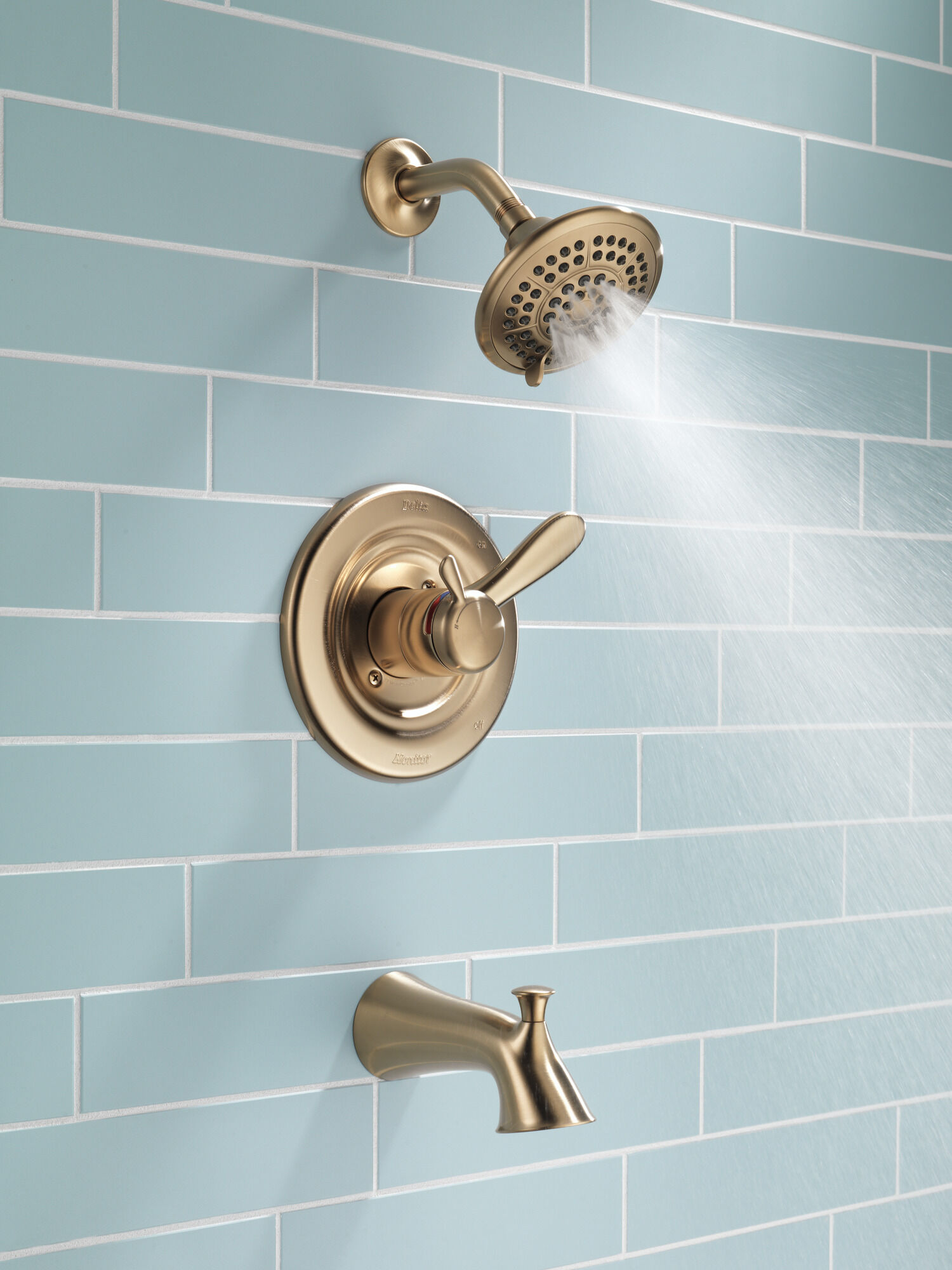 T17438-CZ Для ванны и душа Monitor® 17 Series Delta Faucet Lahara Шампанское бронза  - Вид №4