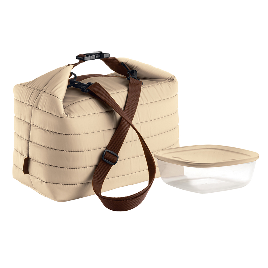 03290379 Набор из термосумки и контейнера handy, 3 л, бежевый Guzzini 