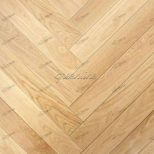 Паркет Ёлка GreenLine Мадрид Дуб Натур (Гладкая) 500х125 мм 1900200032