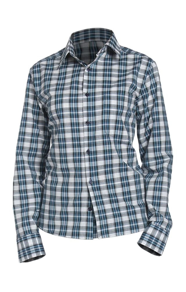 67810 Рубашка в клетку plaid blue (шотландка синяя) HIPSTER  Толстовки, рубашки, футболки, тенниски  размер 54 (108) 