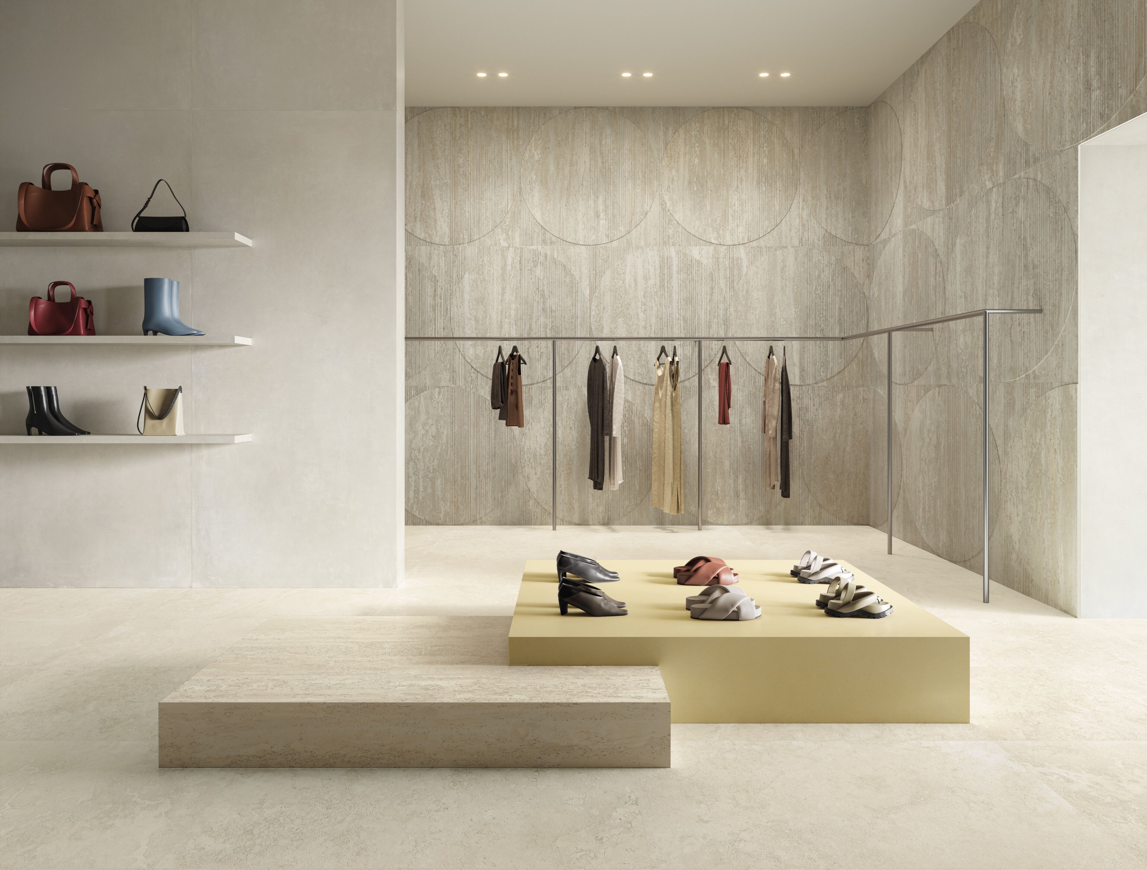 Напольное / керамогранит с эффектом травертина Italgraniti травертины ARCH-00143865 - Вид №1