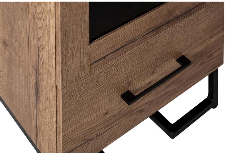 2514 Шкаф витрина Loft Дуб Табак R-HOME 40092925H_Табак - Вид №6