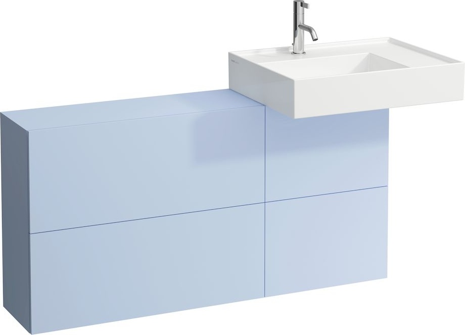 H8103340008151 Раковина с полочкой справа, со специальным скрытым сливом LAUFEN PRO - Вид №11