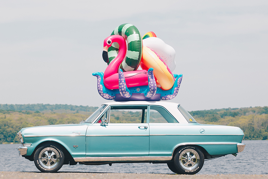 BMPF-0012 Круг надувной rainbow cloud BigMouth  - Вид №3