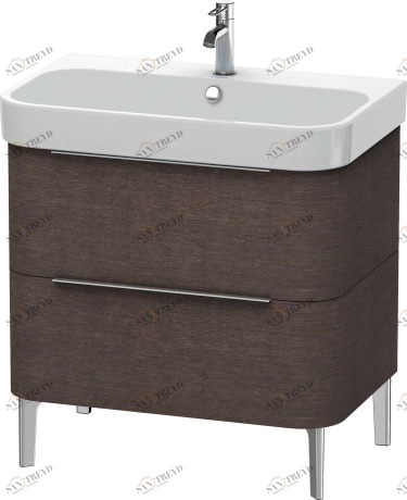 H2637307272 Тумбочка напольная Happy D.2 #H26373 775 x 480 мм Дуб брашированный, натуральный шпон Duravit