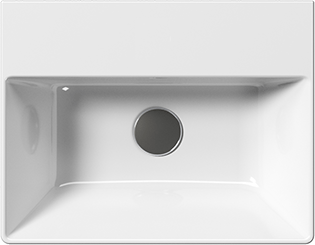 9485111 Подвесная раковина настенная овальная GSI ceramica  белая  - Вид №1