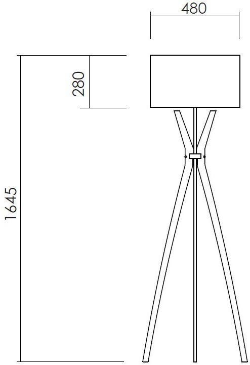 NEXO LUCE Торшер из дерева светодиодный Oxen floor lamp 7114e0 - Вид №4