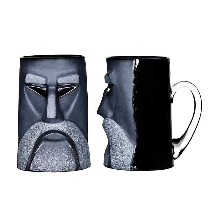 42031 Пивная кружка из чёрного хрусталя "Локи", Объём 600 мл., Высота – 140 мм. Maleras 