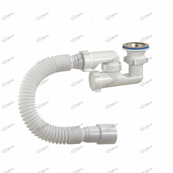 Сифон для душ.поддона 1 1/2 40 регулир. с гиб. тр.А-82589 (О) А-82589 ОРИО 151658